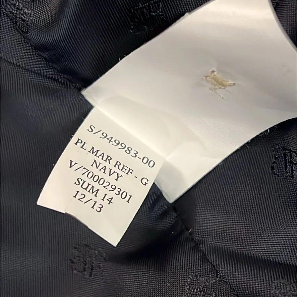 New Banana Republic Blazer Jacket Navy/White Checked Cotton Stretch Lined Size 4 - Picture 12 of 16